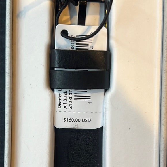 NWT Adidas District LX2 All Black / White / Orange Watch - Picture 4 of 4